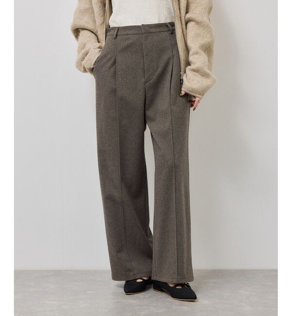 Rope&rsquo;Picnic「ジャージーワイドパンツ」|チノ|