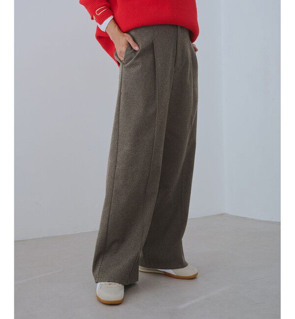 Rope&rsquo;Picnic「ジャージーワイドパンツ」|チノ|