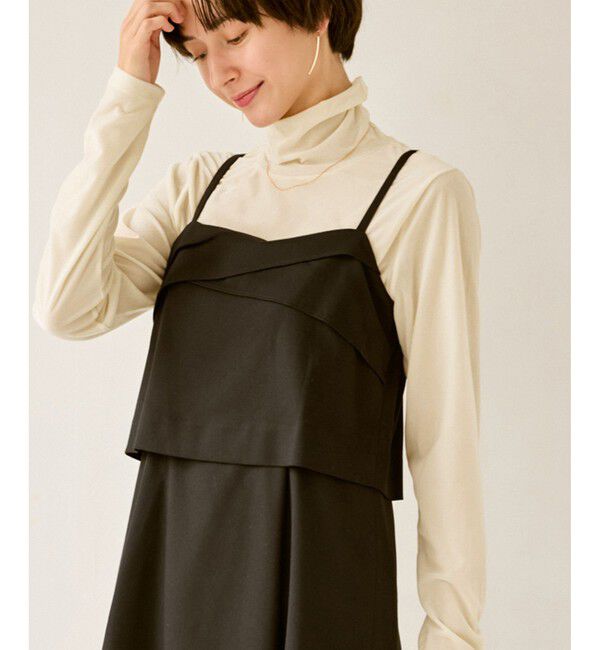 Rope&rsquo;Picnic「シアートリコットベロアタートルトップス」|Tシャツ・カットソー|