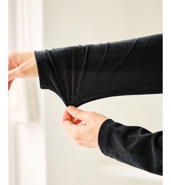 Rope&rsquo;Picnic「シアートリコットベロアタートルトップス」|Tシャツ・カットソー|