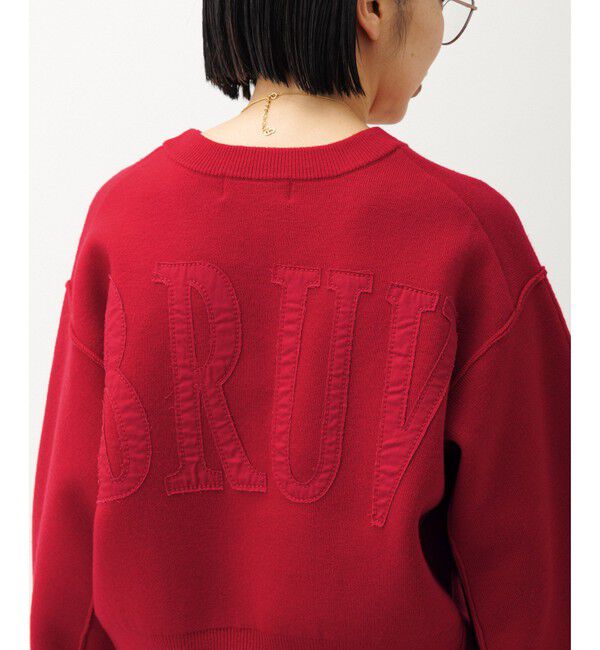 ADAM ET ROPE'「【サステナブル】ロゴパッチスウェットニット」|ニット・セーター|