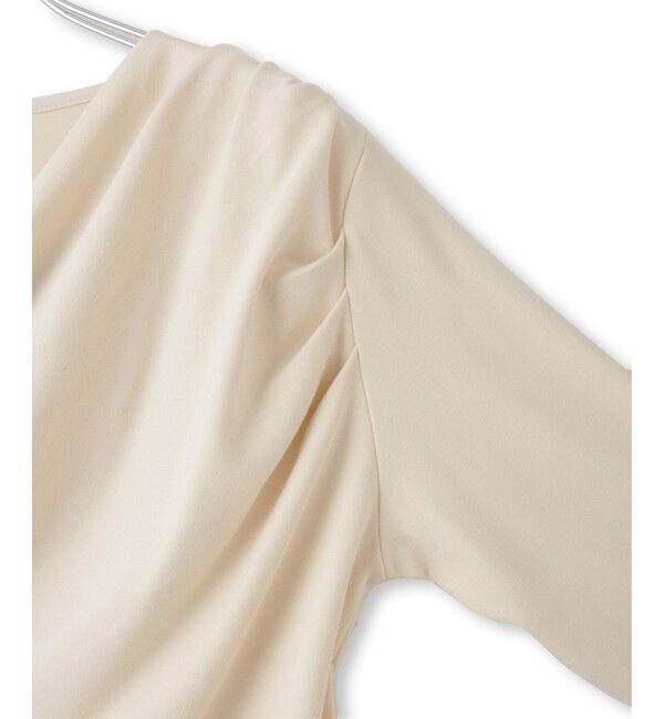 ADAM ET ROPE'「【WEB限定】アシンメトリードレープトップス」|Tシャツ・カットソー|