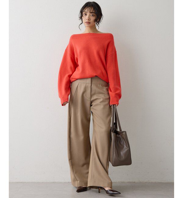  「ウールカシミヤオフショルプルオーバー」|ニット・セーター|