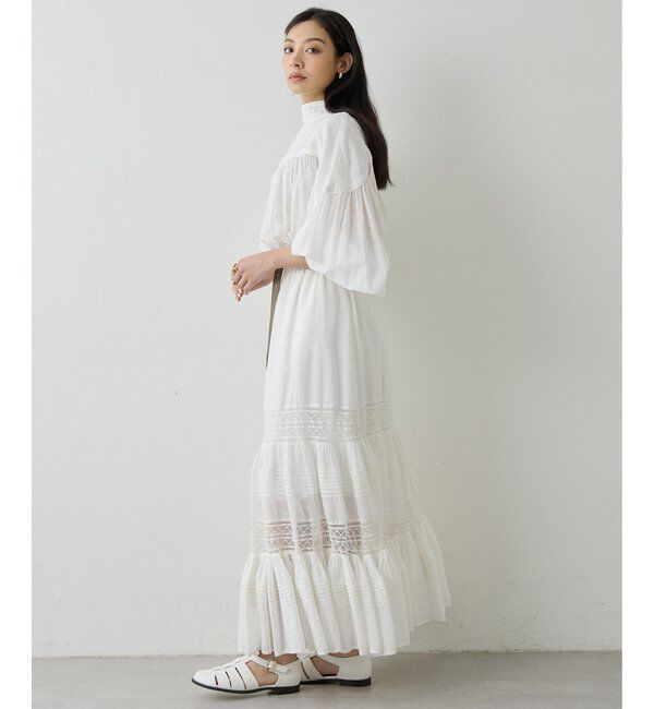  「コットンギャザーマキシスカート」|スカート|