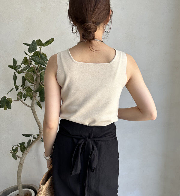  「スクエアニットタンク」|ニット・セーター|