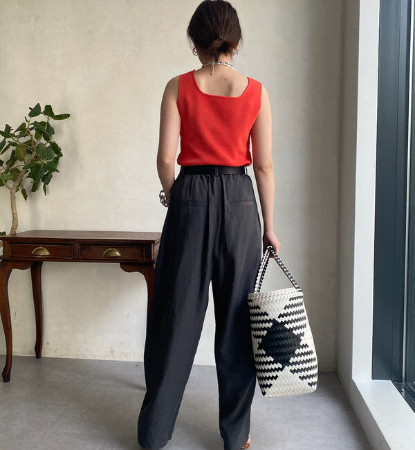  「スクエアニットタンク」|ニット・セーター|