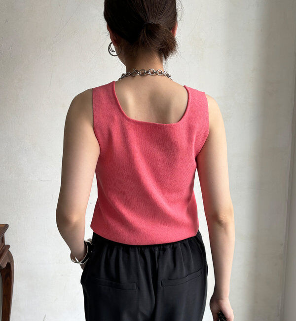  「スクエアニットタンク」|ニット・セーター|