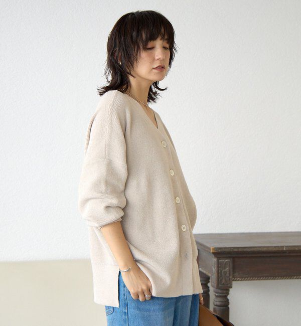  「【上品な輝き】ラメモール2WAYカーデ」|ニット・セーター|