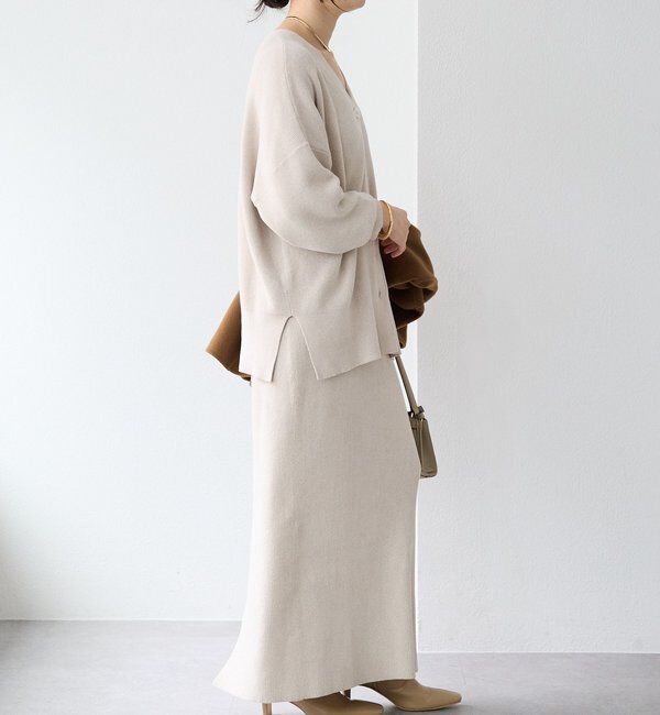  「【上品な輝き】ラメモール2WAYカーデ」|ニット・セーター|