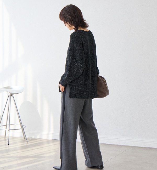  「【上品な輝き】ラメモール2WAYカーデ」|ニット・セーター|