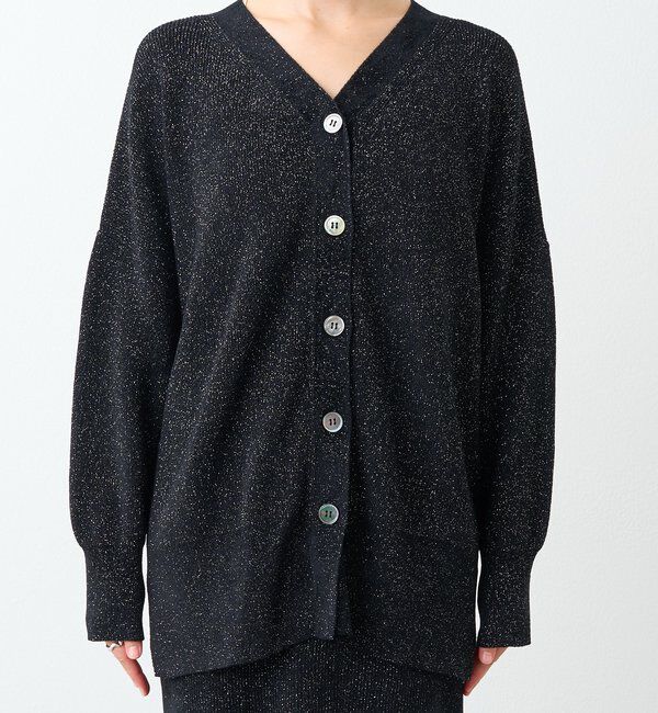  「【上品な輝き】ラメモール2WAYカーデ」|ニット・セーター|