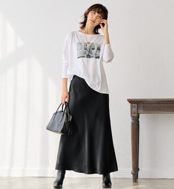  「【インナーとしても◎】PHOTO long Tee」|Tシャツ・カットソー|