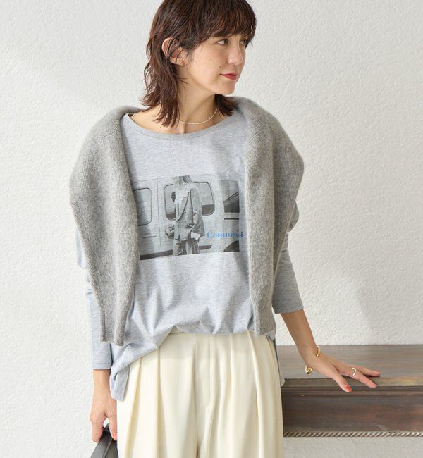  「【インナーとしても◎】PHOTO long Tee」|Tシャツ・カットソー|