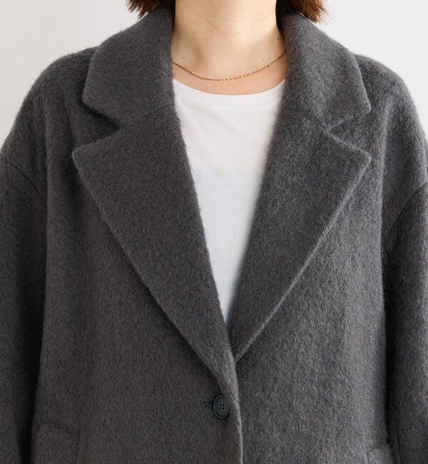  「【柔らかな質感】シャギーロングチェスターコート」|その他|