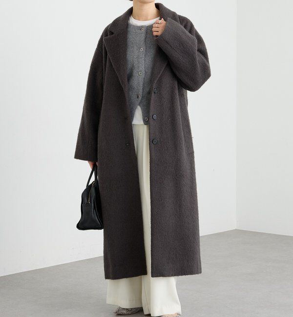  「【柔らかな質感】シャギーロングチェスターコート」|その他|