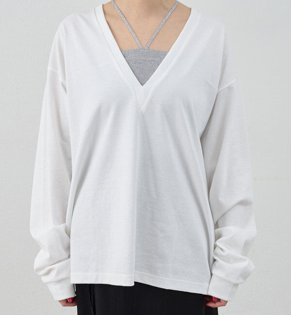  「【ONIT】ディープVネックカットソー」|Tシャツ・カットソー|