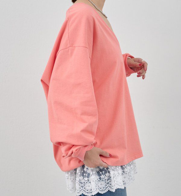  「【ONIT】ディープVネックカットソー」|Tシャツ・カットソー|