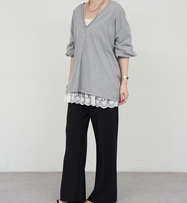  「【ONIT】ディープVネックカットソー」|Tシャツ・カットソー|