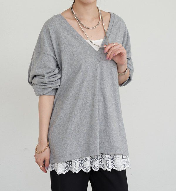  「【ONIT】ディープVネックカットソー」|Tシャツ・カットソー|