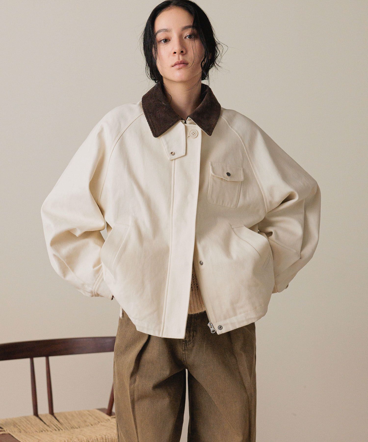 LOWRYS FARM「ハンティングジャケット」|ブルゾン・スタジャン|