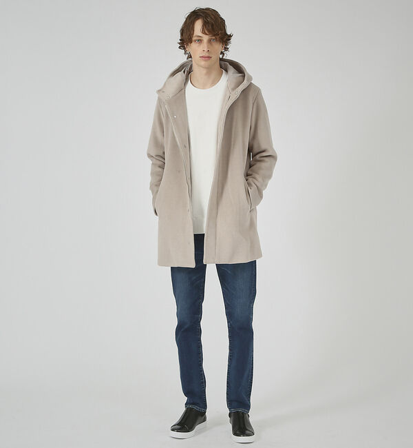 ABAHOUSE「【毛玉レス】ウール調メルトン フードコート」|その他|