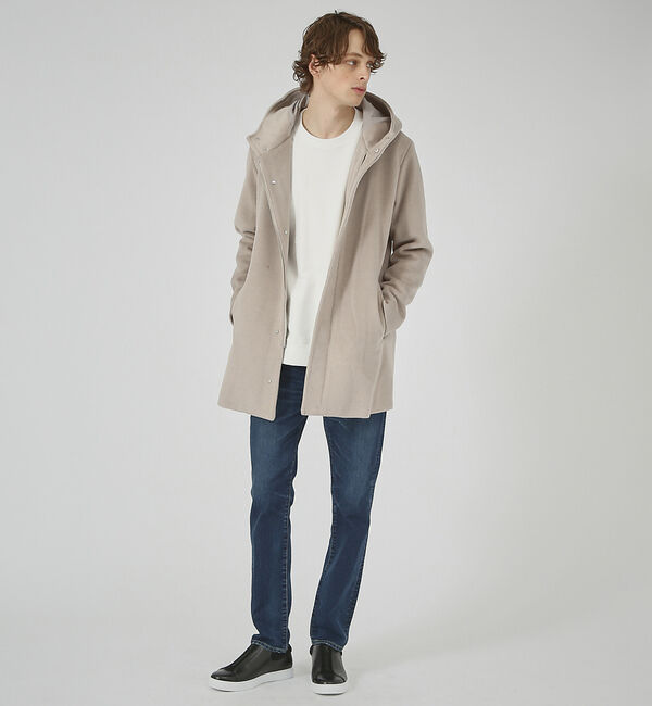 ABAHOUSE「【毛玉レス】ウール調メルトン フードコート」|その他|