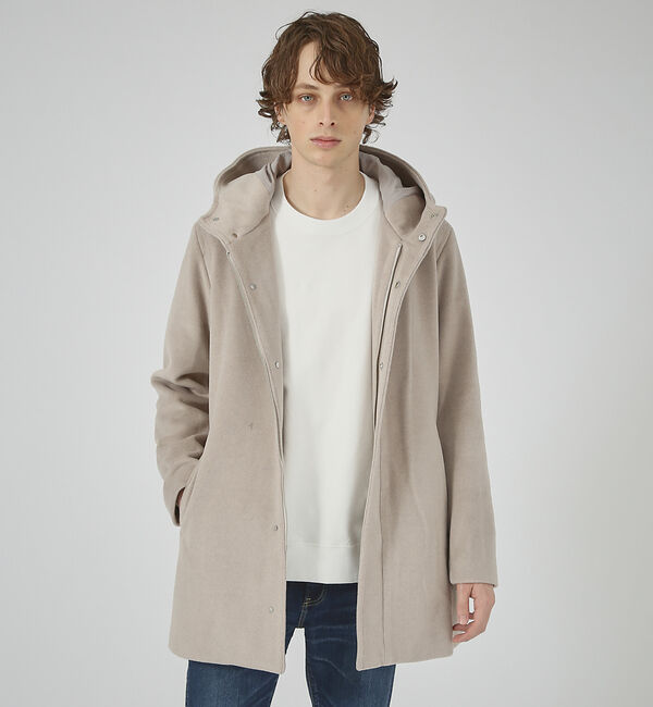 ABAHOUSE「【毛玉レス】ウール調メルトン フードコート」|その他|