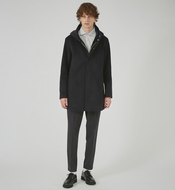 ABAHOUSE「【毛玉レス】ウール調メルトン フードコート」|その他|