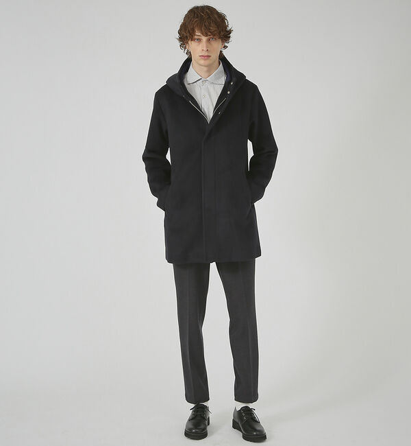 ABAHOUSE「【毛玉レス】ウール調メルトン フードコート」|その他|