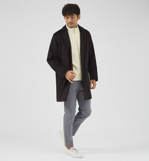 ABAHOUSE「【シャギーニット】メルトン チェスターコート」|その他|