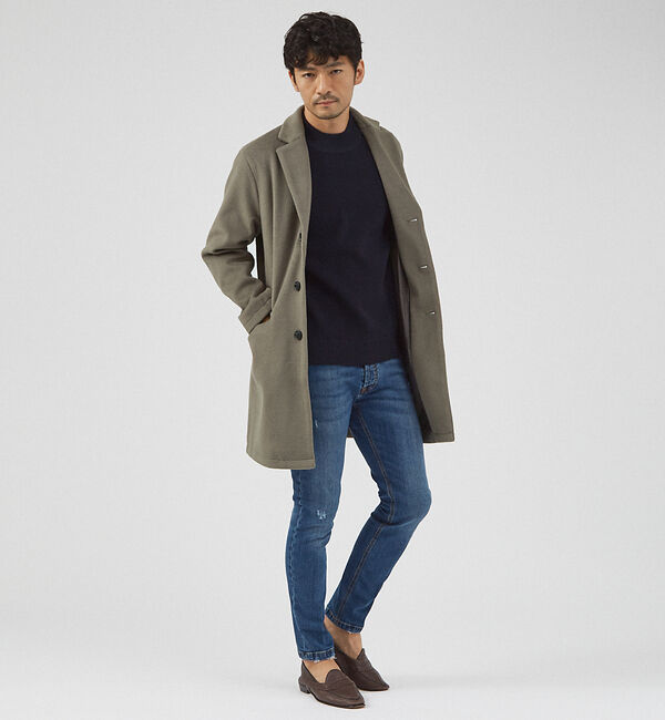 ABAHOUSE「【シャギーニット】メルトン チェスターコート」|その他|