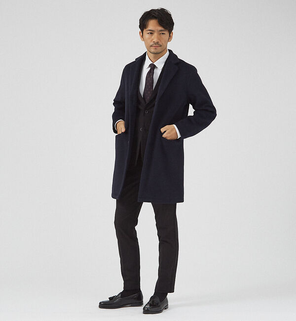 ABAHOUSE「【シャギーニット】メルトン チェスターコート」|その他|