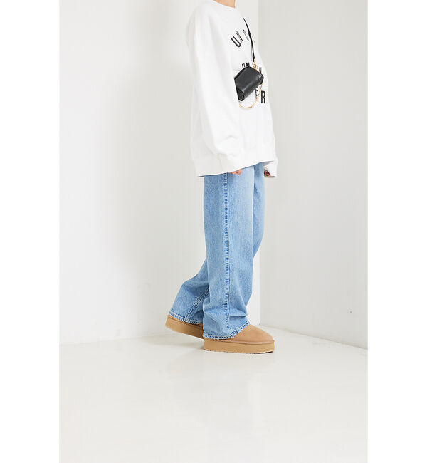 Rouge vif「【EMU/エミュー】PLATFORM MICROショートムートンブーツ」|ショートブーツ|