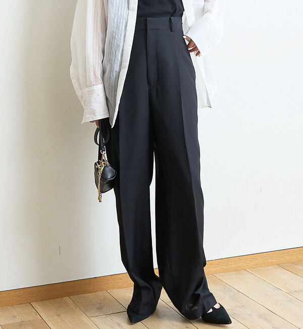 Rouge vif「【セットアップ対応】エアリーボイルパンツ」|その他|ブラック