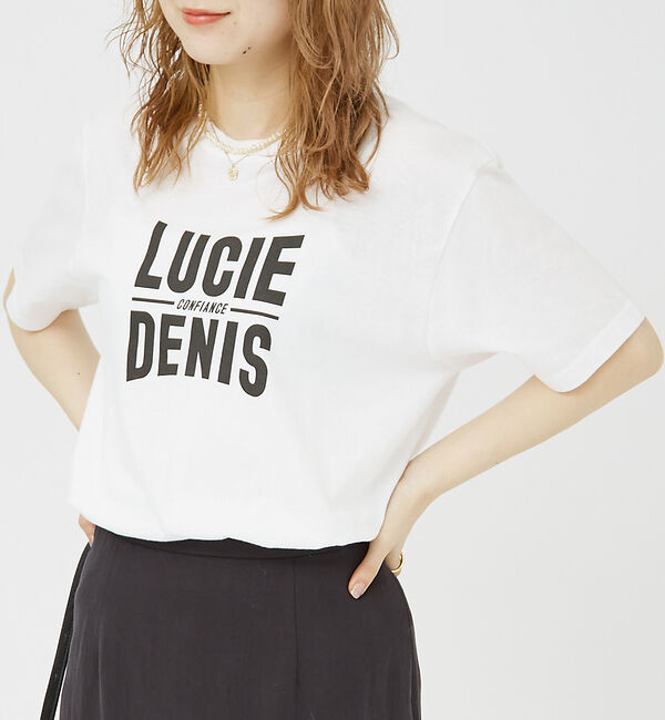 Rouge vif「ストリートロゴ半袖Tシャツ」|Tシャツ・カットソー|チャコールグレー