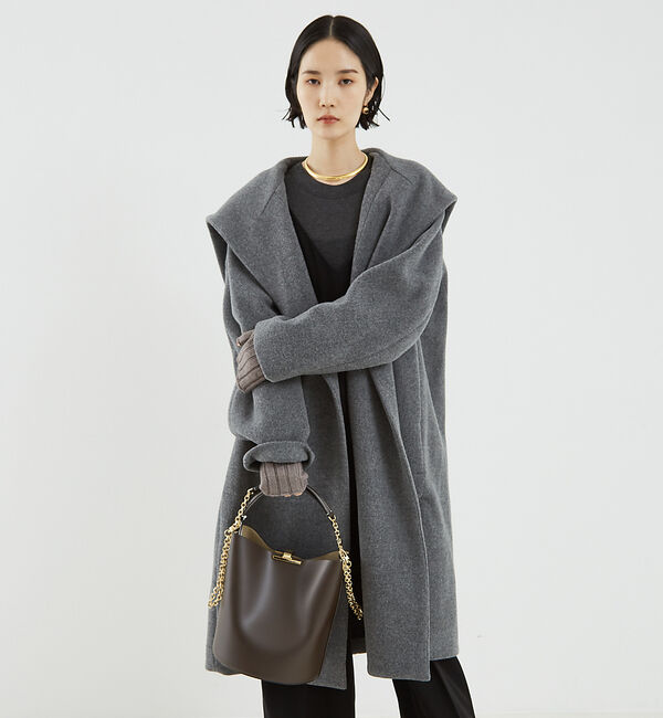 The Store by C' 「【HARUNOBUMURATA】 KAREN／ウールフーディーコート」|その他|