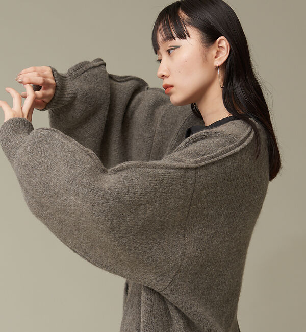 NOMINE「袖ボリュームニットコート」|その他|