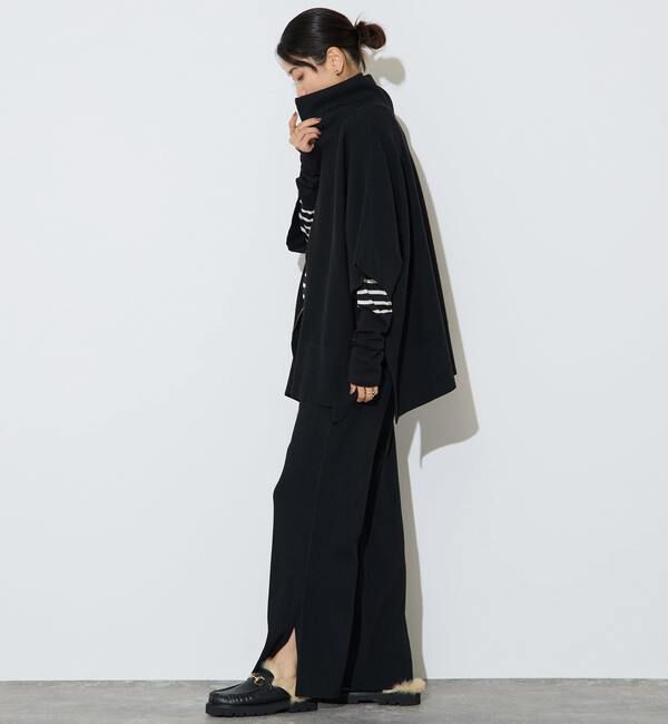 Liesse「【大草直子さんコラボ】2WAYケープジップニット」|カーディガン|