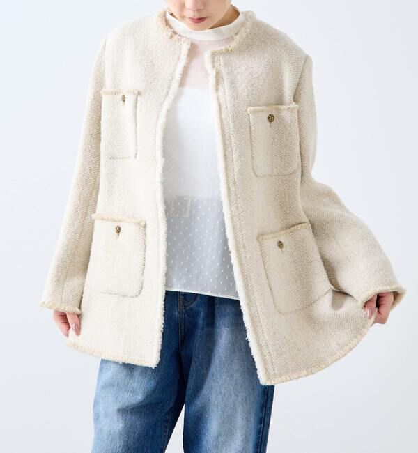 A_「【A_/エース】BALIノーカラーコート」|その他|