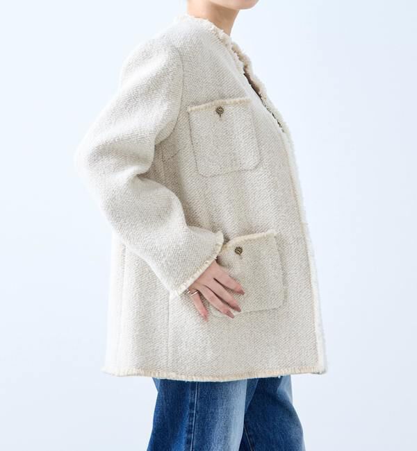 A_「【A_/エース】BALIノーカラーコート」|その他|