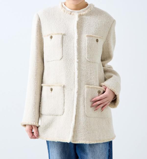 A_「【A_/エース】BALIノーカラーコート」|その他|