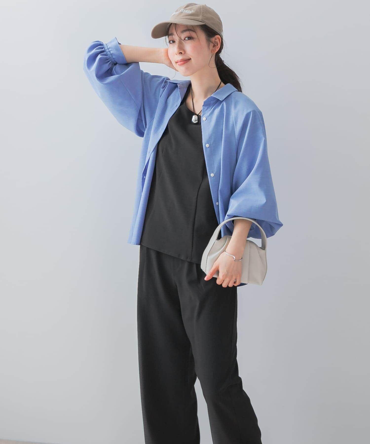 URBAN RESEARCH ROSSO「『UR TECH DRYLUXE』F by ROSSO　フレンチブラウス+ワイドパンツ」|その他|