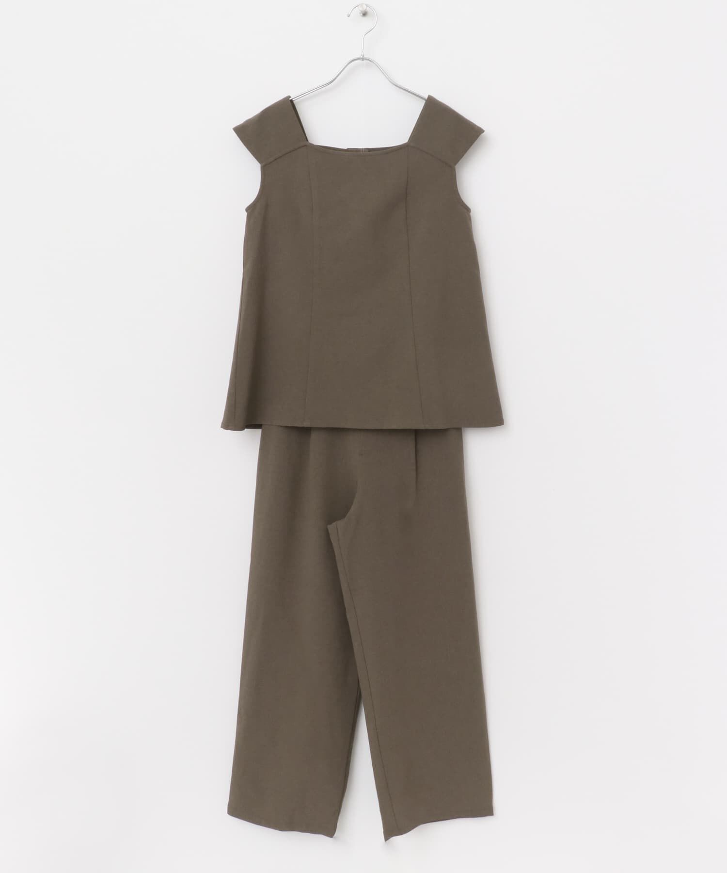 URBAN RESEARCH ROSSO「『UR TECH DRYLUXE』F by ROSSO　フレンチブラウス+ワイドパンツ」|その他|