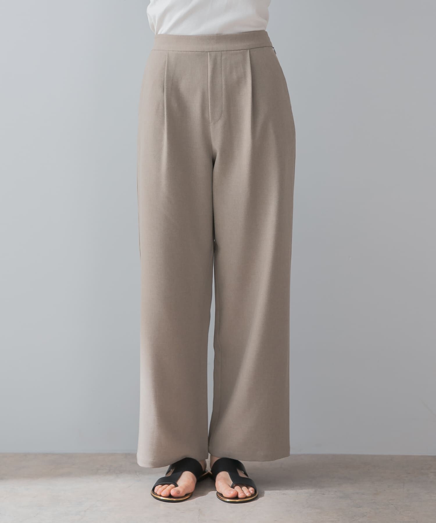 URBAN RESEARCH ROSSO「『UR TECH DRYLUXE』F by ROSSO　フレンチブラウス+ワイドパンツ」|その他|