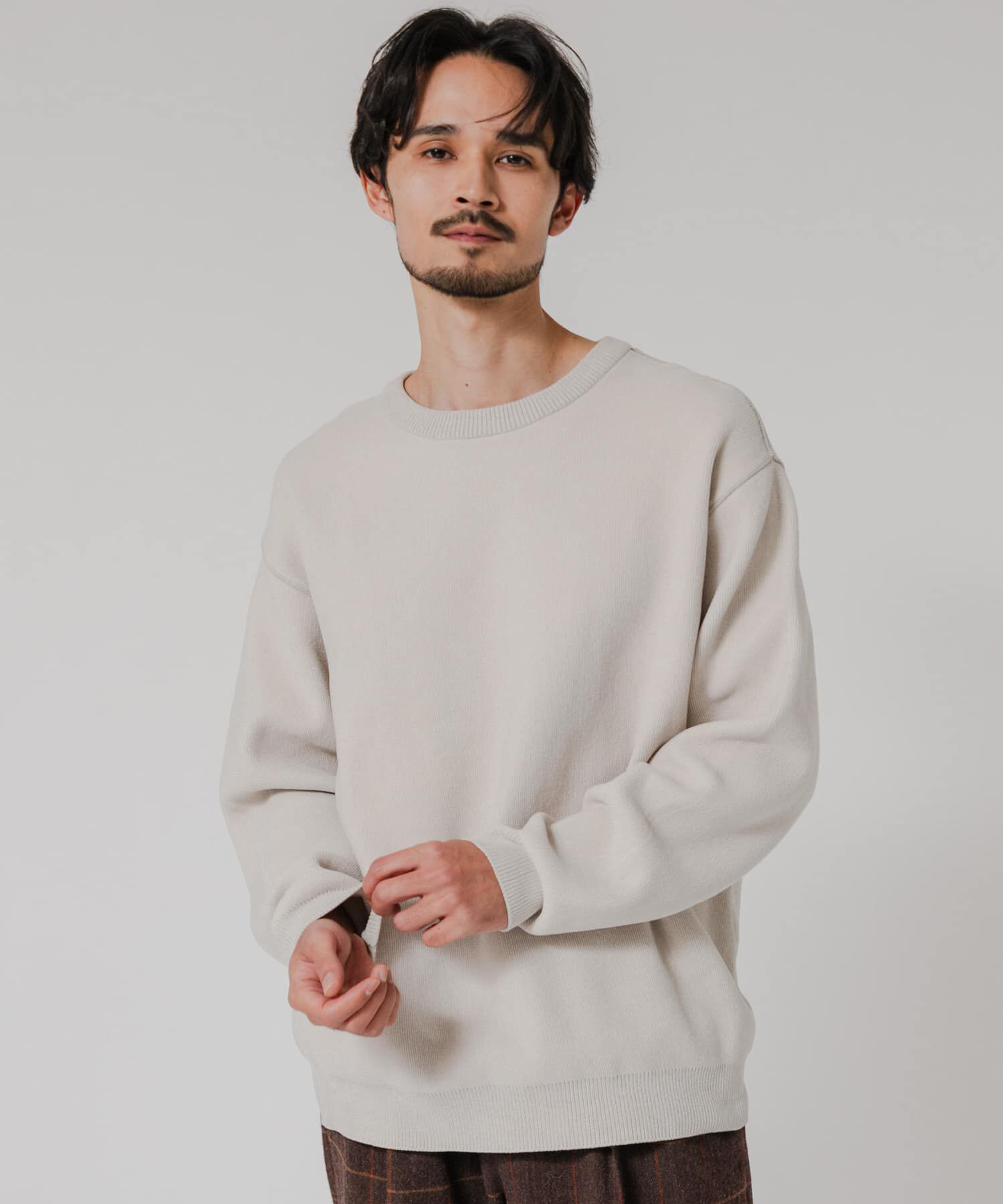 URBAN RESEARCH「モールニットプルオーバー」|ニット・セーター|アイボリー