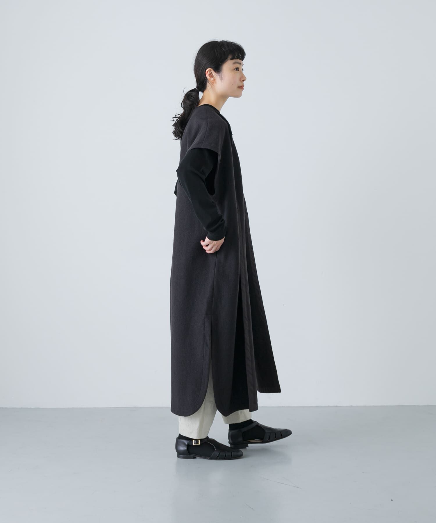 かぐれ「『一部WEB限定カラー』ウールミルドジレワンピース」|ワンピース|