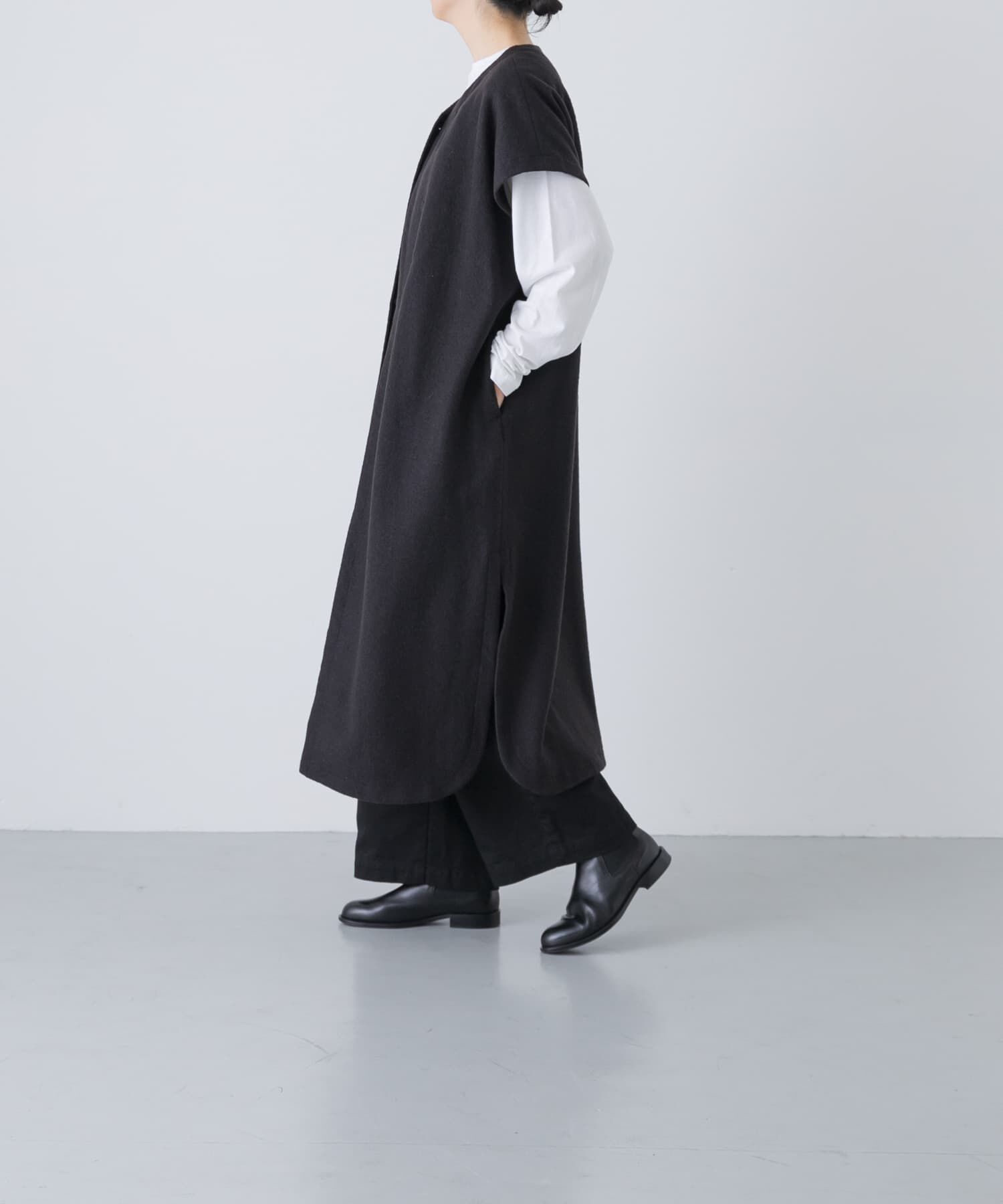 かぐれ「『一部WEB限定カラー』ウールミルドジレワンピース」|ワンピース|