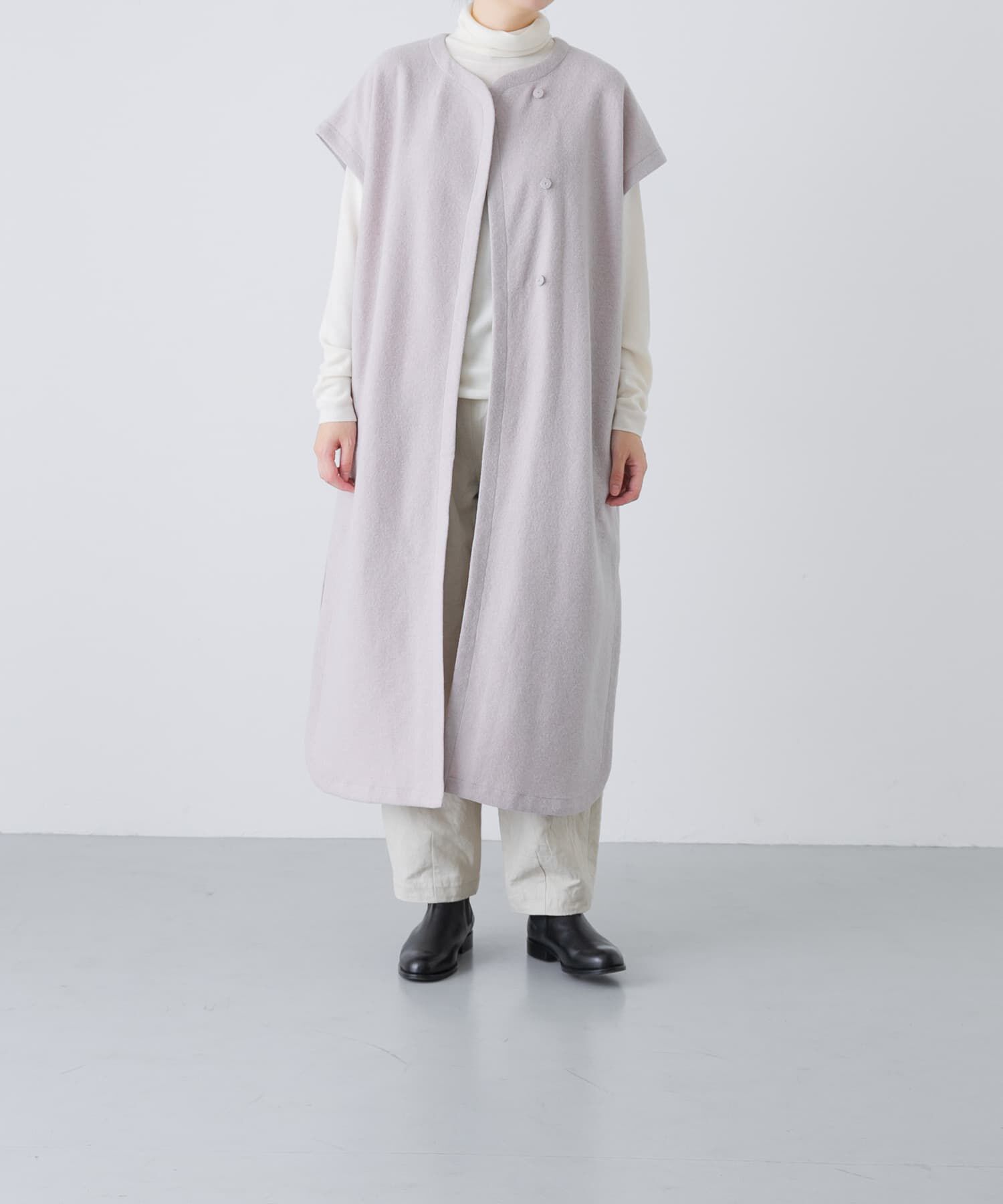 かぐれ「『一部WEB限定カラー』ウールミルドジレワンピース」|ワンピース|