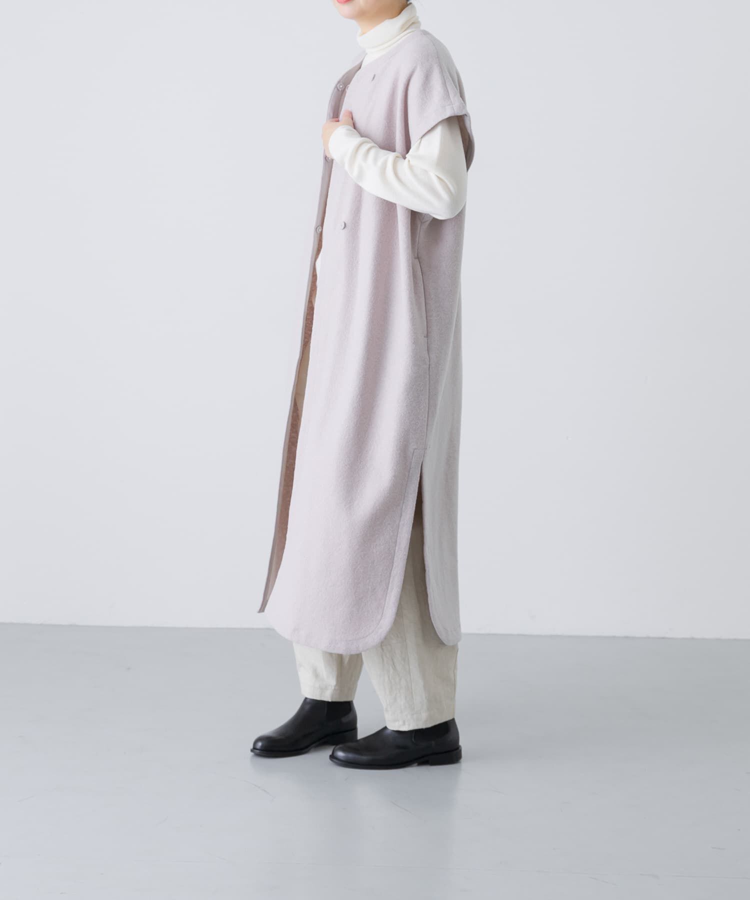 かぐれ「『一部WEB限定カラー』ウールミルドジレワンピース」|ワンピース|