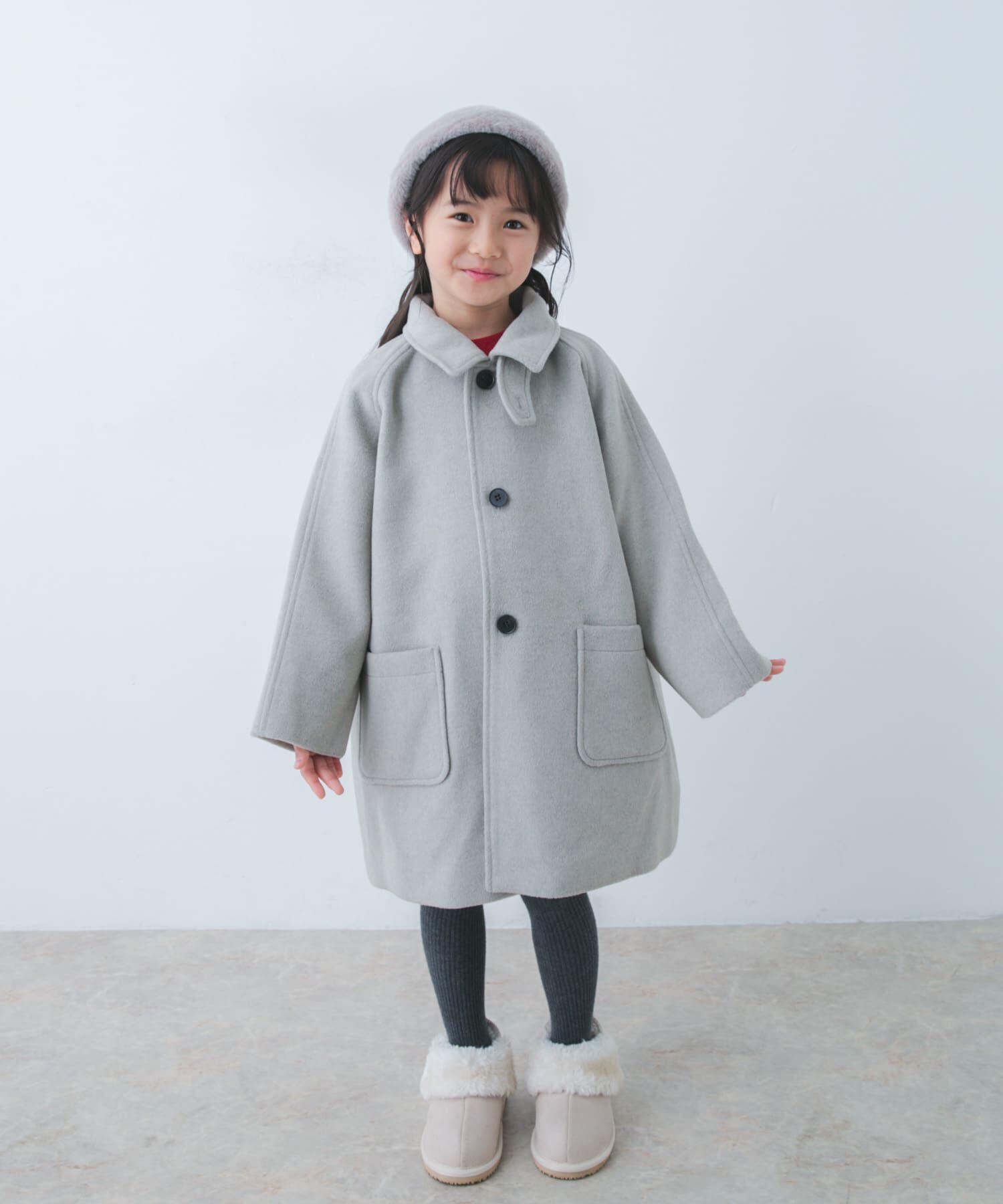 URBAN RESEARCH DOORS「ステンカラーウール混コート(KIDS)」|その他|